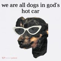 We Are All Dogs In God’S Hot Car Women's Hoodie thumb 2