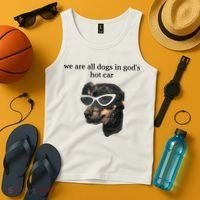 We Are All Dogs In God’S Hot Car Tank Top thumb 4