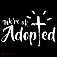 We're All Adopted Christian Cross Women's Hoodie thumb 2