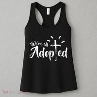 We're All Adopted Christian Cross Women's Tank Top thumb 3