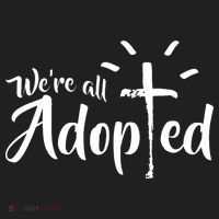 We're All Adopted Christian Cross Golf Towel thumb 3