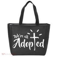 We're All Adopted Christian Cross Tote Bag thumb 0