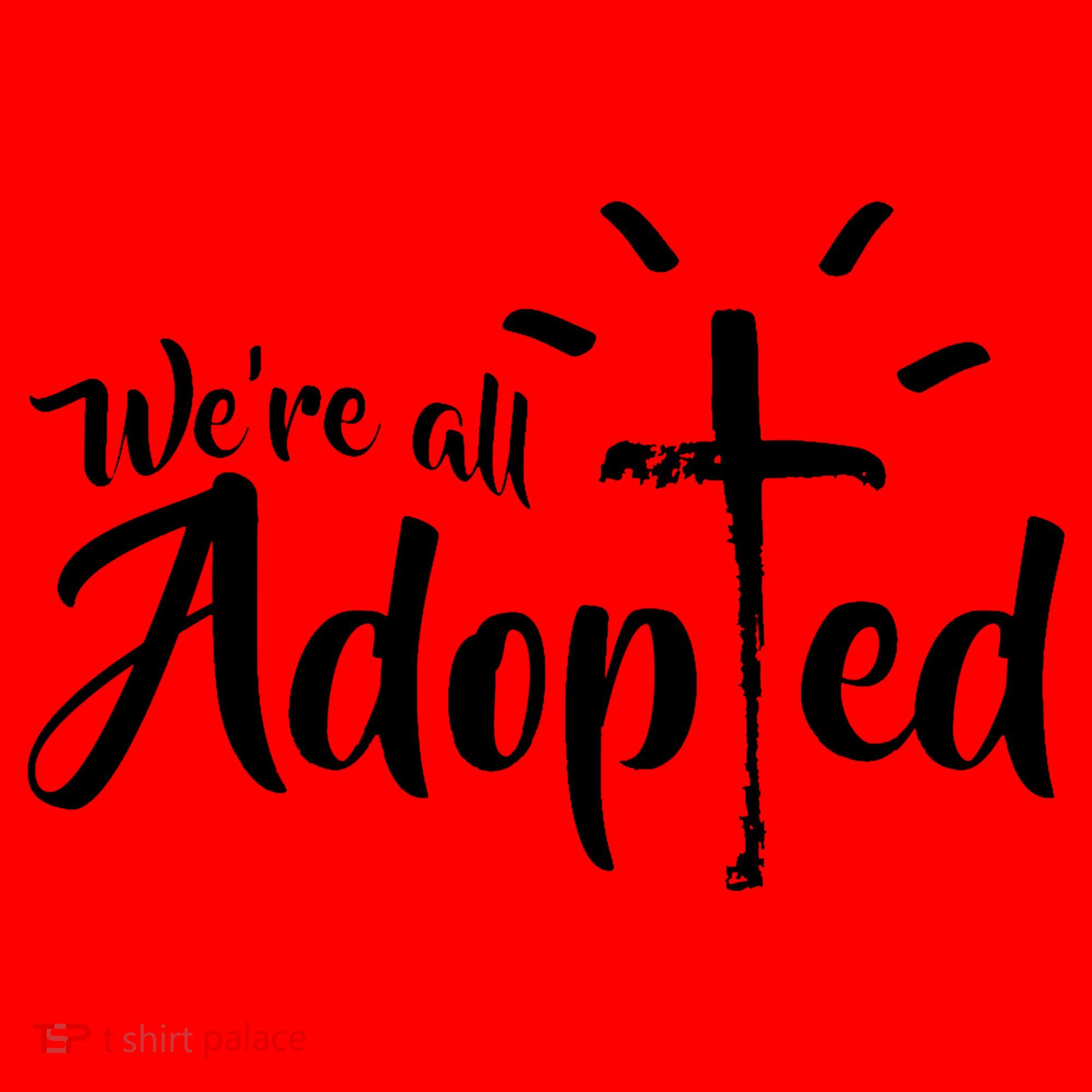 We're All Adopted Christian Cross Santa Hat