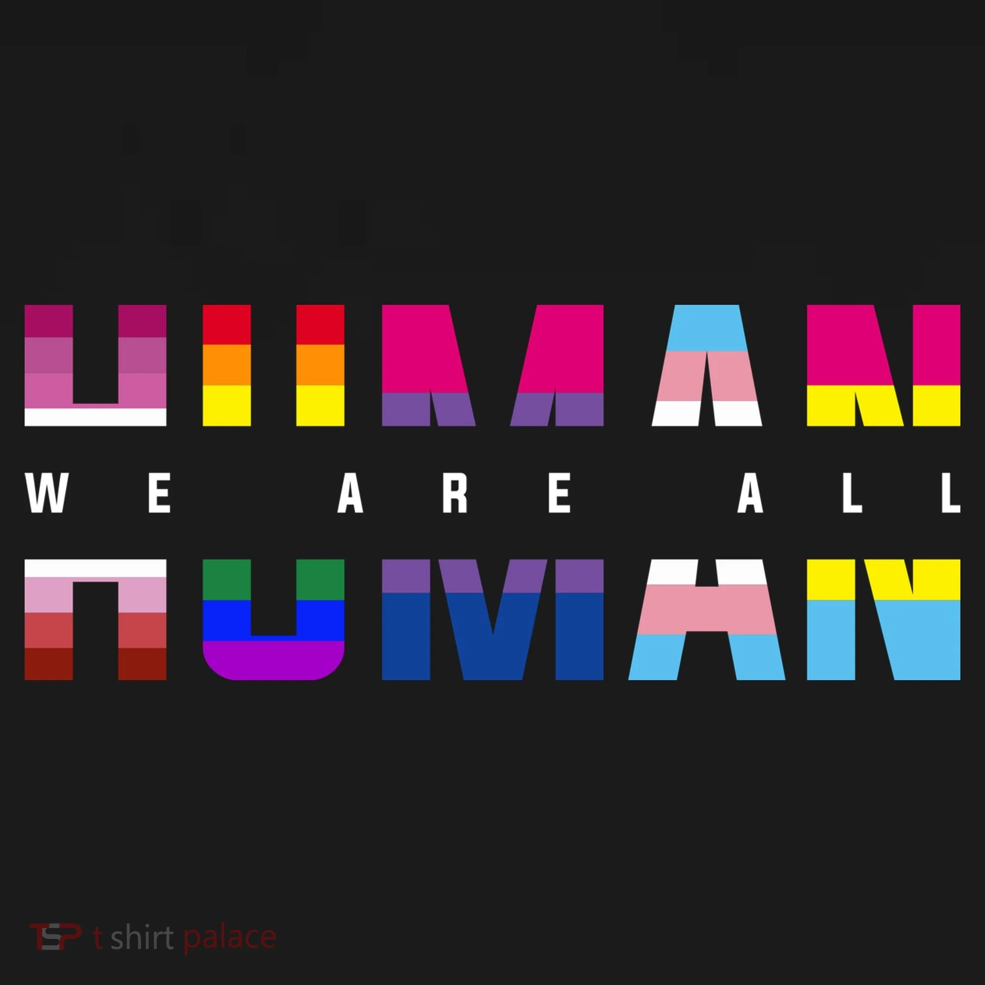 We Are All Human LGBT Pride Doggie Tank