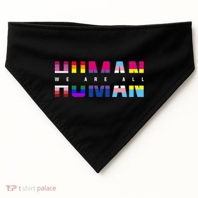 We Are All Human LGBT Pride USA-Made Doggie Bandana