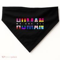 We Are All Human LGBT Pride USA-Made Doggie Bandana thumb 0