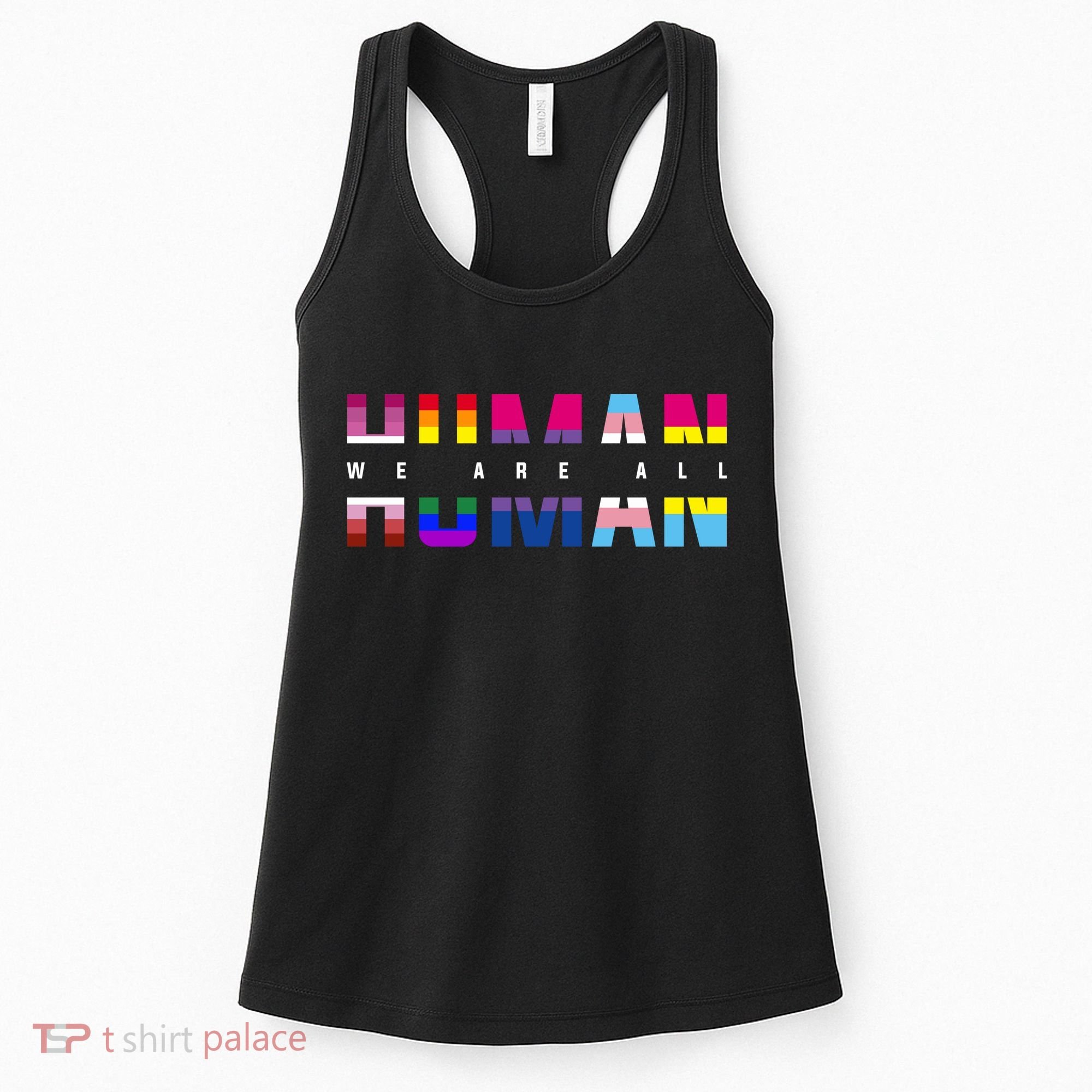 We Are All Human LGBT Pride Women's Tank Top
