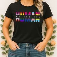 We Are All Human LGBT Pride Women's T-Shirt thumb 2