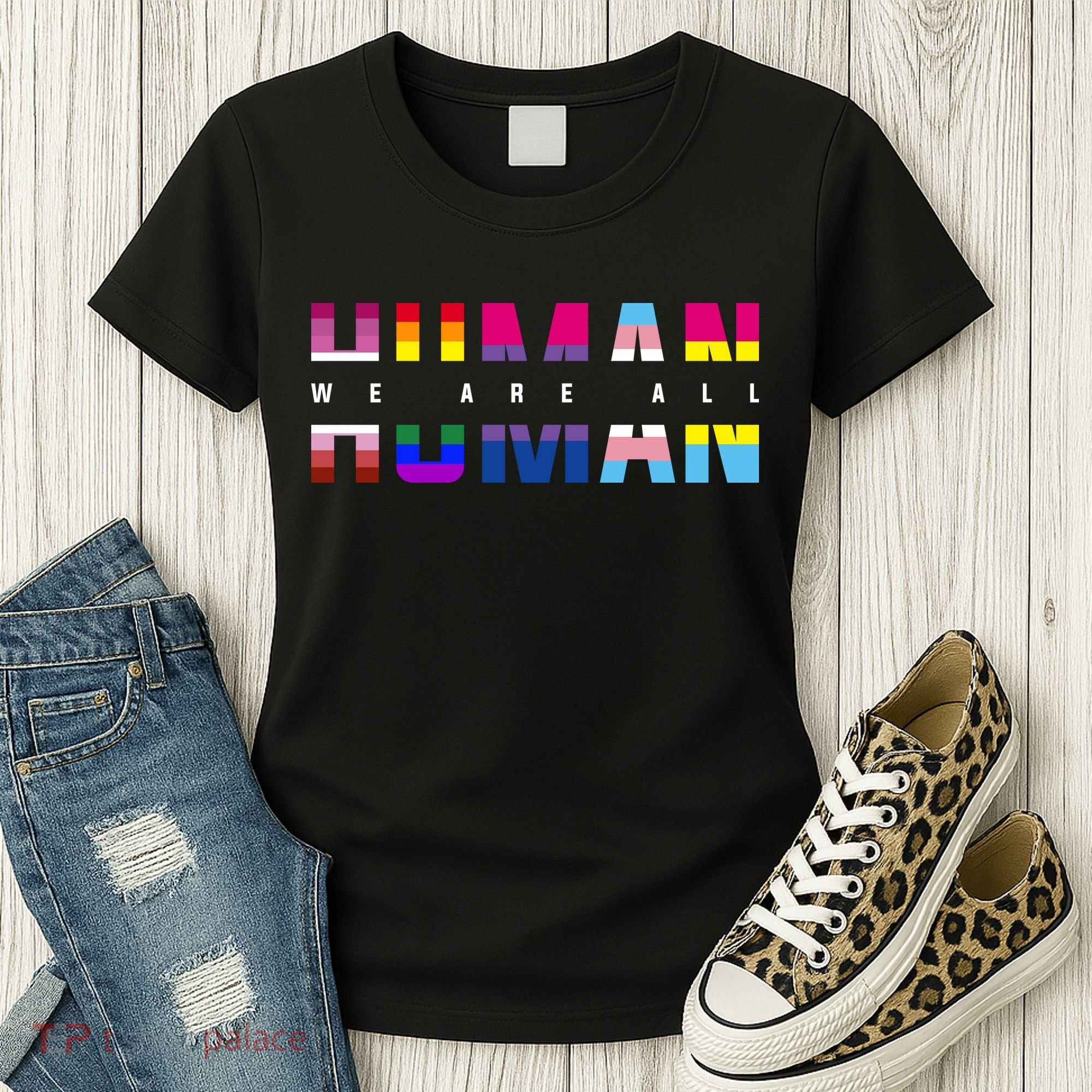 We Are All Human LGBT Pride Women's T-Shirt