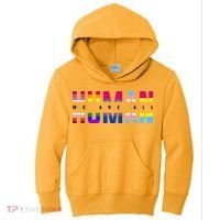 We Are All Human LGBT Pride Kids Hoodie thumb 0