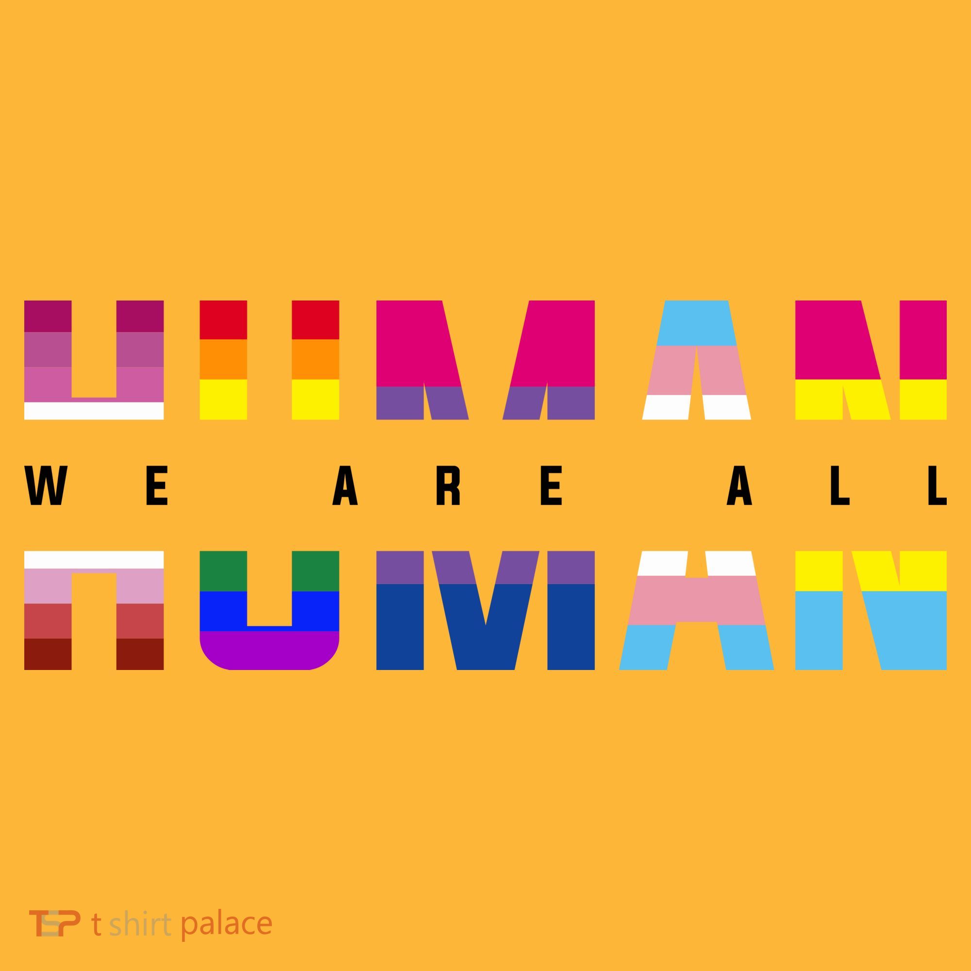 We Are All Human LGBT Pride Kids Long Sleeve Shirt