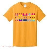 We Are All Human LGBT Pride Kids T-Shirt thumb 0