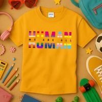 We Are All Human LGBT Pride Kids T-Shirt thumb 3