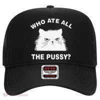 Who Ate All The Pussy Funny Cat Meme Humor Quote Sarcastic Hat thumb 0