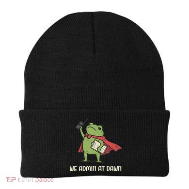 We Admin At Dawn Assistant Principal Frog Beanie