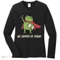 We Admin At Dawn Assistant Principal Frog Women's Long Sleeve Shirt thumb 0