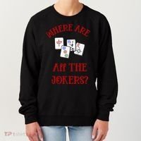 Where Are All The Jokers Funny Mahjong Women's Sweatshirt thumb 0