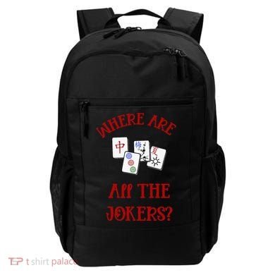 Where Are All The Jokers Funny Mahjong Backpack