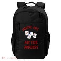 Where Are All The Jokers Funny Mahjong Backpack thumb 0