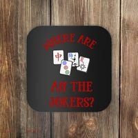 Where Are All The Jokers Funny Mahjong Coaster thumb 0