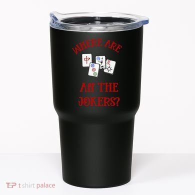 Where Are All The Jokers Funny Mahjong Tumbler