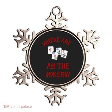 Where Are All The Jokers Funny Mahjong Ornament