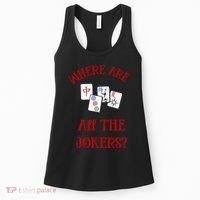 Where Are All The Jokers Funny Mahjong Women's Tank Top thumb 0