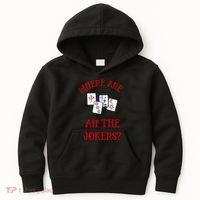 Where Are All The Jokers Funny Mahjong Kids Hoodie thumb 0