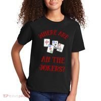 Where Are All The Jokers Funny Mahjong Kids T-Shirt thumb 2