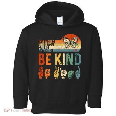 World Autism Awareness Day Hands Signs Autism Puzzle Toddler Hoodie