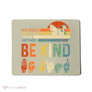 World Autism Awareness Day Hands Signs Autism Puzzle Mousepad