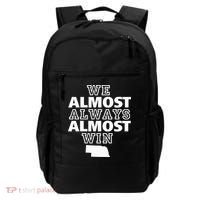 We Almost Always Almost Win Nebraska Map Funny Backpack thumb 0