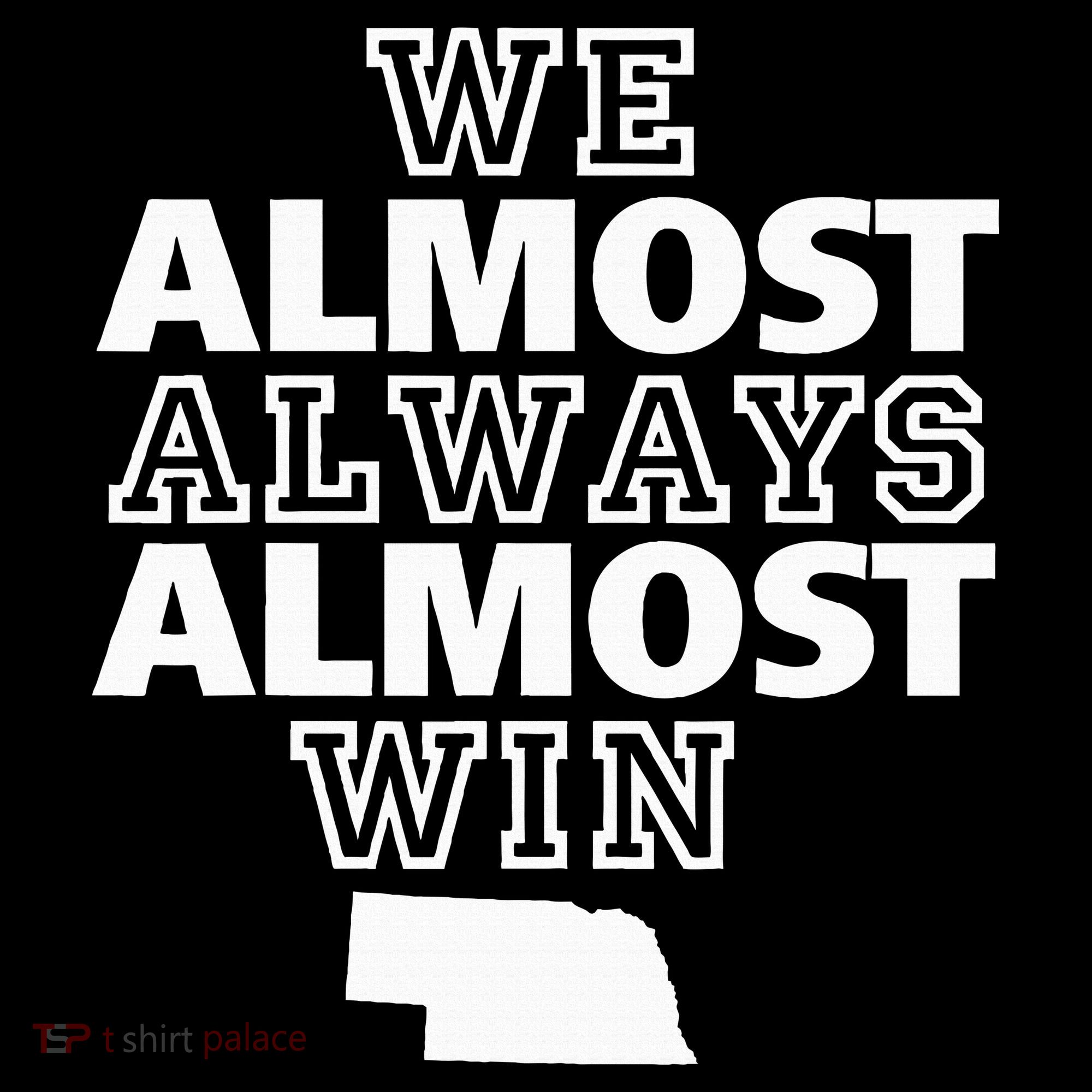 We Almost Always Almost Win Nebraska Map Funny Backpack