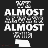 We Almost Always Almost Win Nebraska Map Funny Golf Towel thumb 3
