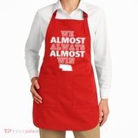 We Almost Always Almost Win Nebraska Map Funny Apron thumb 2