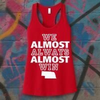 We Almost Always Almost Win Nebraska Map Funny Women's Tank Top thumb 3