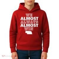 We Almost Always Almost Win Nebraska Map Funny Kids Hoodie thumb 4