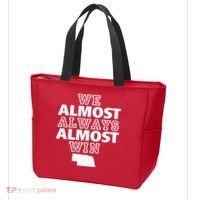 We Almost Always Almost Win Nebraska Map Funny Tote Bag thumb 3