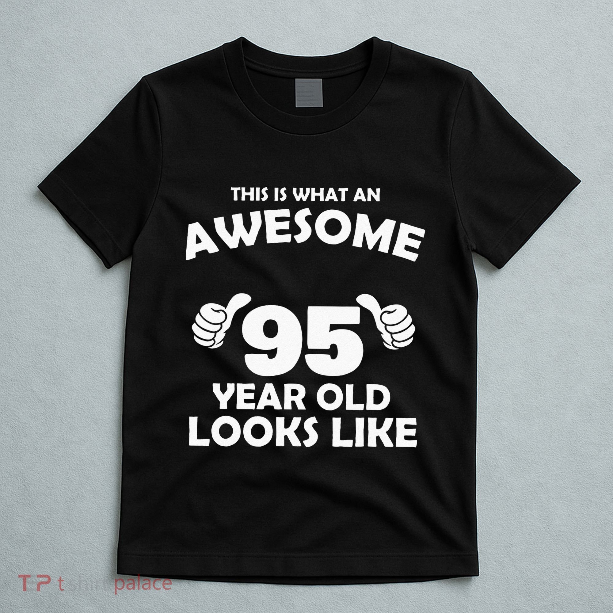 What An Awesome 95 Year Old Looks Like Birthday Bday T-Shirt