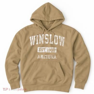Winslow Arizona Az Vintage Established Hoodie