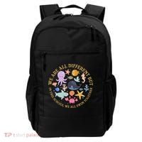 We Are All Different But In This School We All Swim Together Backpack thumb 0