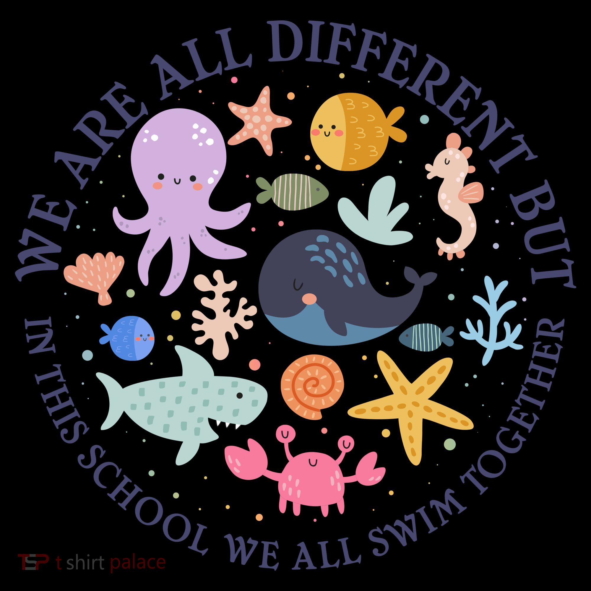 We Are All Different But In This School We All Swim Together Coffee Mug