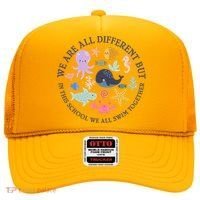 We Are All Different But In This School We All Swim Together Hat thumb 0