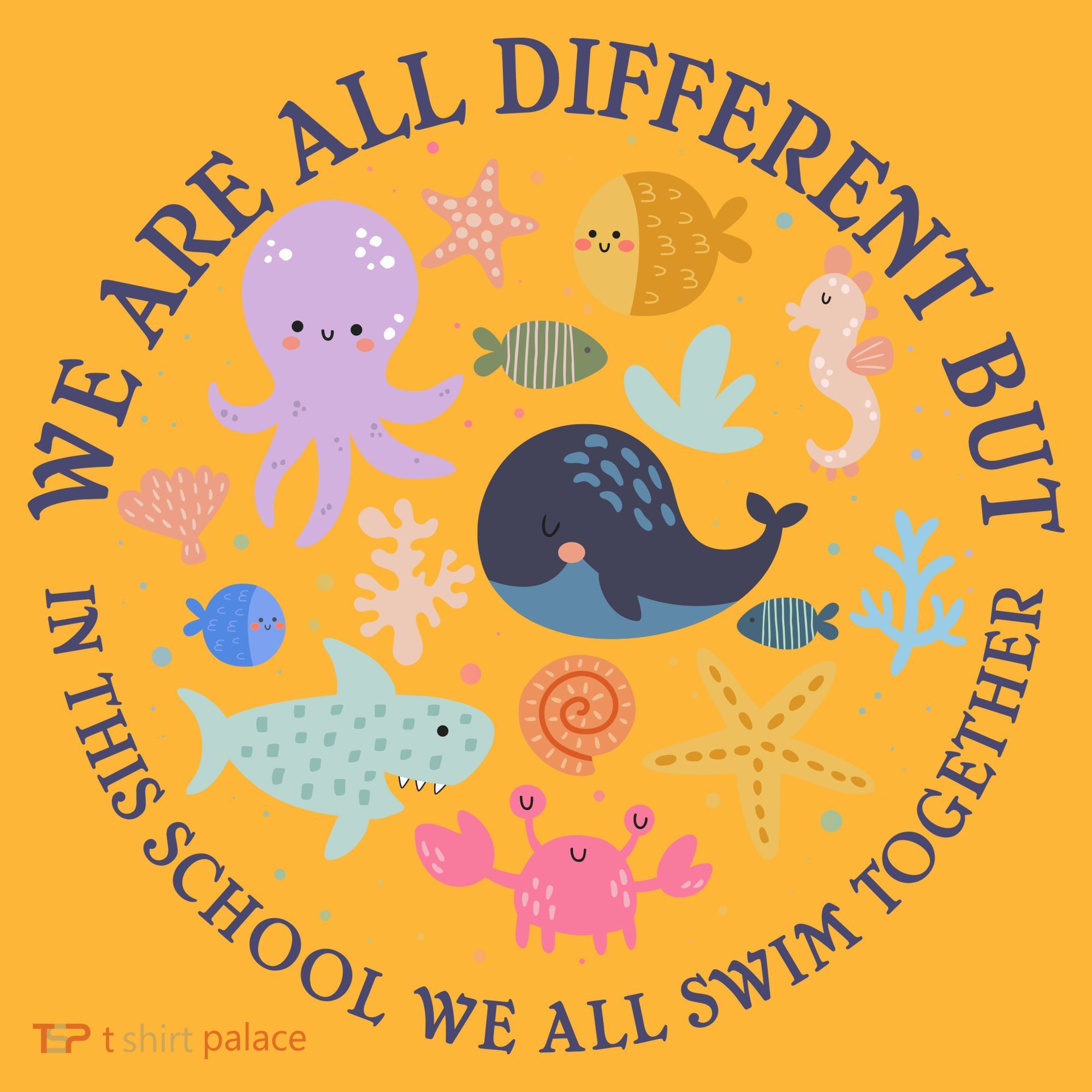 We Are All Different But In This School We All Swim Together Hat