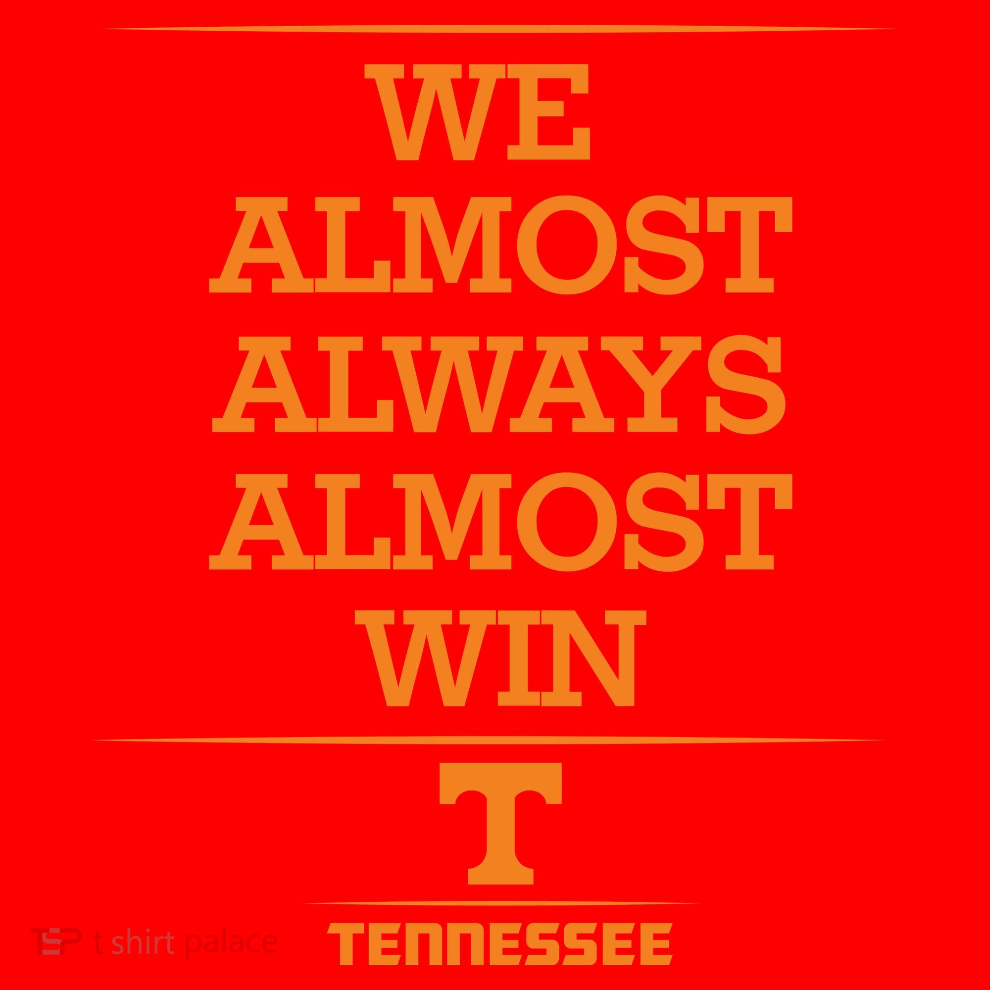 We Almost Always Almost Win Tennessee Santa Hat