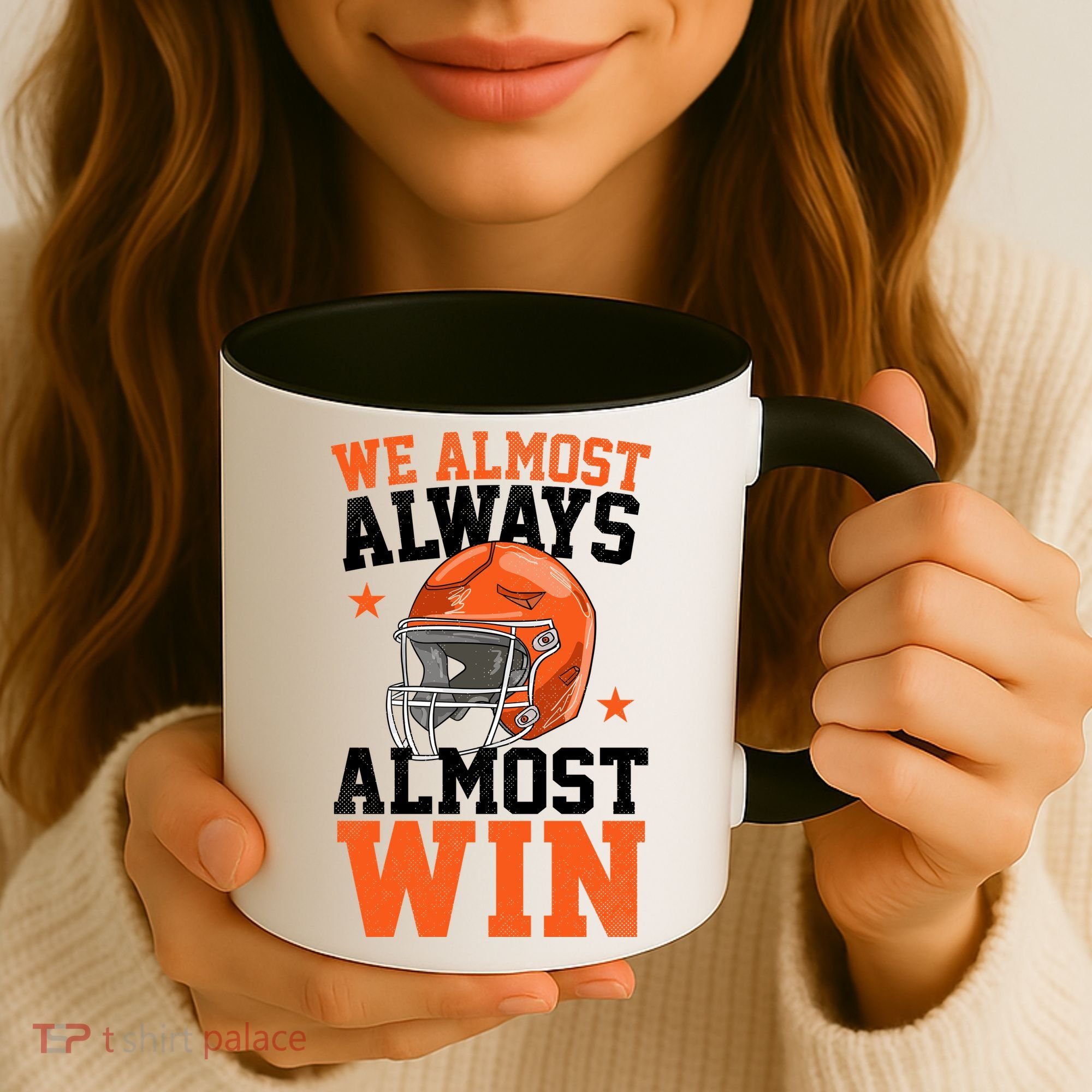 We Almost Always Almost Win Funny Football Fan Coffee Mug