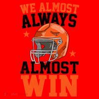 We Almost Always Almost Win Funny Football Fan Santa Hat thumb 1