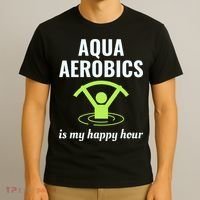 Water Aerobics Aquatic Fitness Aqua Exercise Workout Funny T-Shirt thumb 3