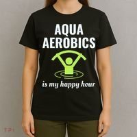 Water Aerobics Aquatic Fitness Aqua Exercise Workout Funny T-Shirt thumb 4