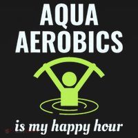 Water Aerobics Aquatic Fitness Aqua Exercise Workout Funny Women's Hoodie thumb 2